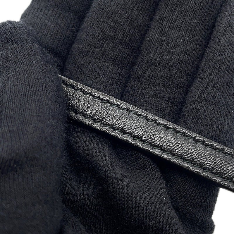 シャネル チェーンフォンケース マトラッセ ココマーク ラムスキン CHANEL バッグ 黒