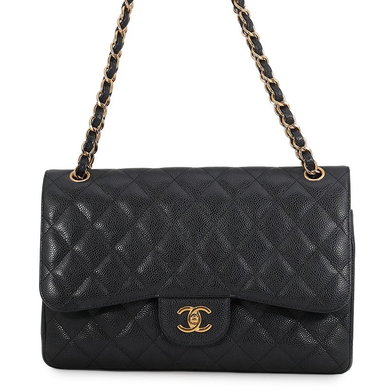 シャネル チェーンショルダーバッグ マトラッセ30 ココマーク デカマト キャビアスキン A58600 CHANEL 黒