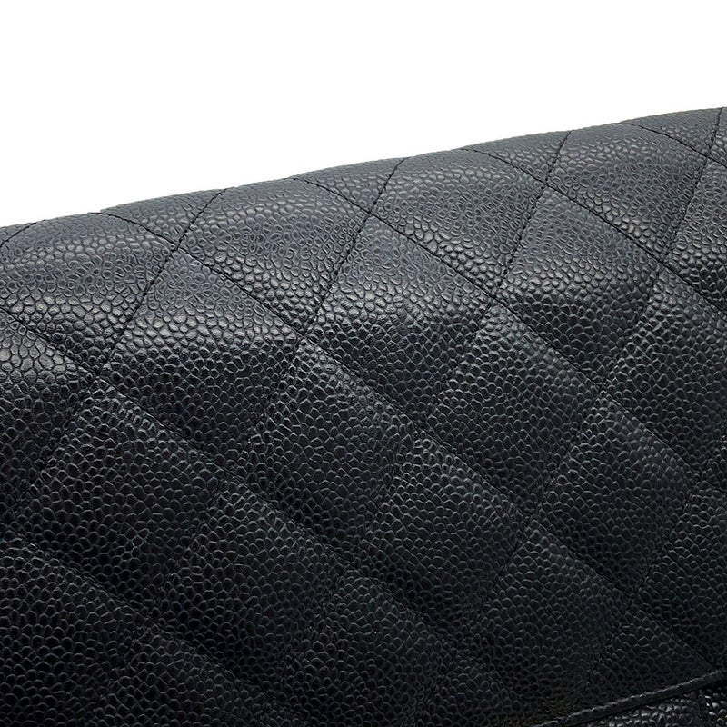 シャネル チェーンショルダーバッグ マトラッセ30 ココマーク デカマト キャビアスキン A58600 CHANEL 黒