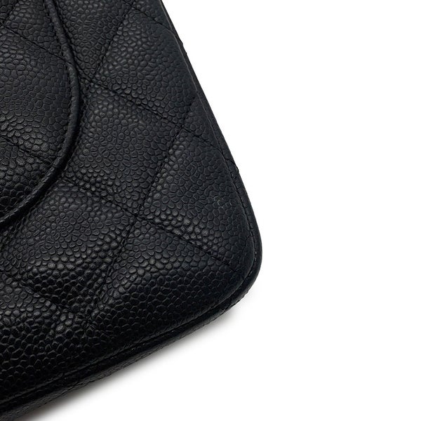 シャネル チェーンショルダーバッグ マトラッセ30 ココマーク デカマト キャビアスキン A58600 CHANEL 黒