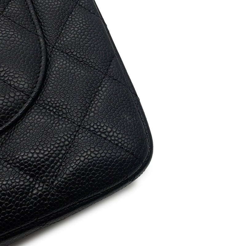 シャネル チェーンショルダーバッグ マトラッセ30 ココマーク デカマト キャビアスキン A58600 CHANEL 黒