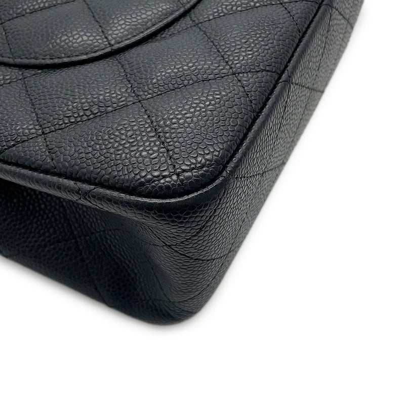 シャネル チェーンショルダーバッグ マトラッセ30 ココマーク デカマト キャビアスキン A58600 CHANEL 黒