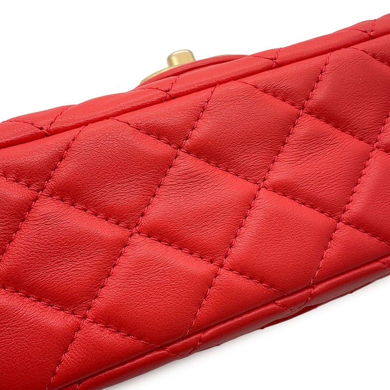 シャネル チェーンショルダーバッグ ココマーク ミニマトラッセ ラムスキン AS2380 CHANEL