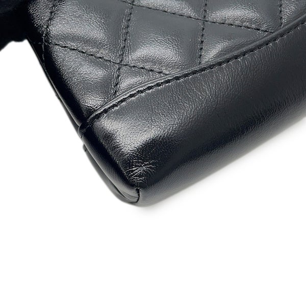 シャネル チェーンショルダーバッグ ココマーク マトラッセ ラムスキン AP3875 CHANEL チェーンクラッチ 黒