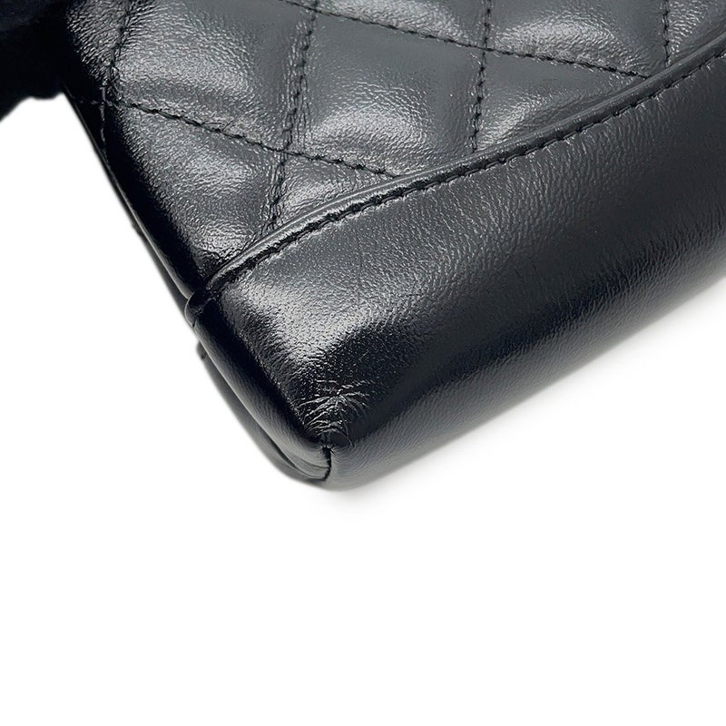 シャネル チェーンショルダーバッグ ココマーク マトラッセ ラムスキン AP3875 CHANEL チェーンクラッチ 黒