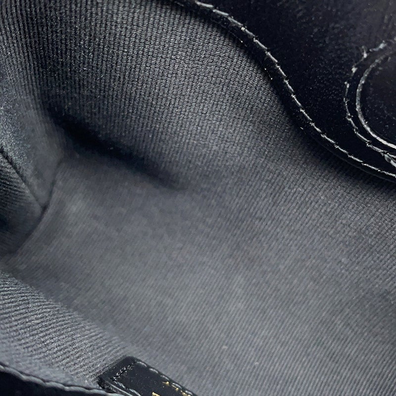 シャネル チェーンショルダーバッグ ココマーク マトラッセ ラムスキン AP3875 CHANEL チェーンクラッチ 黒