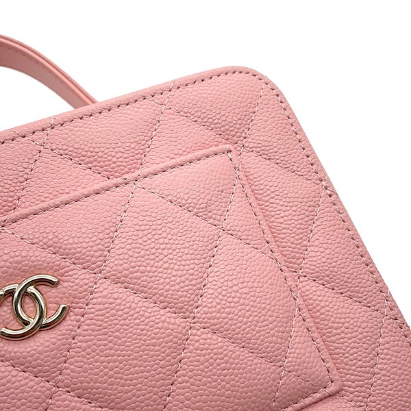 シャネル チェーンショルダーバッグ ココマーク マトラッセ バニティ キャビアスキン AP4778 CHANEL