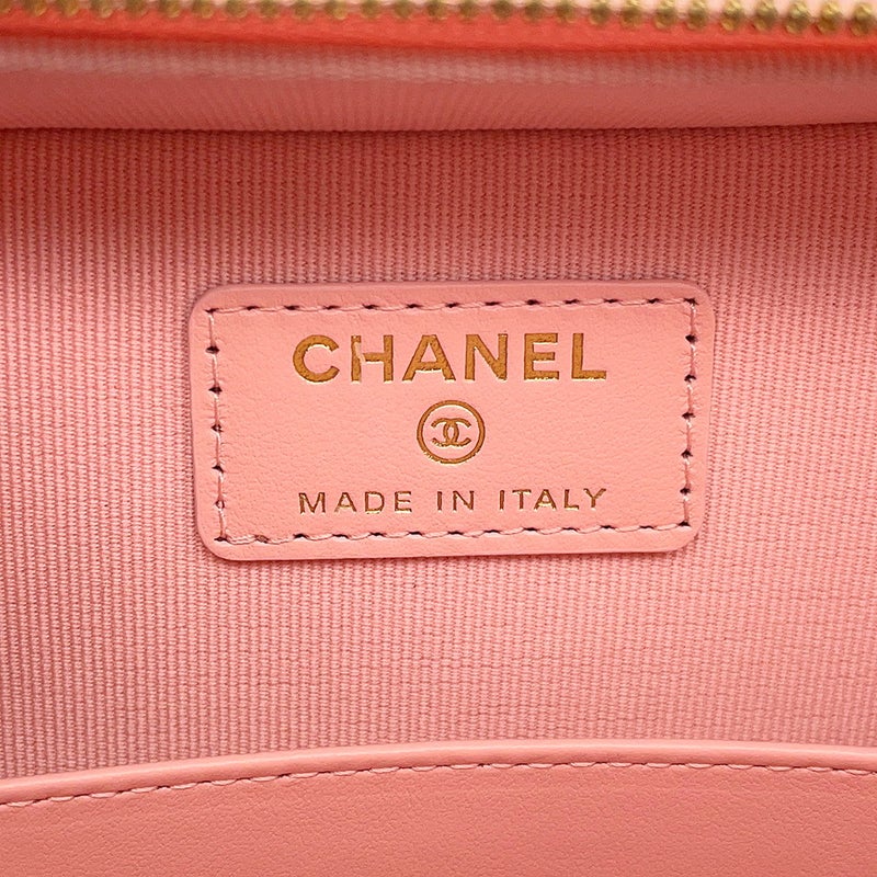 シャネル チェーンショルダーバッグ ココマーク マトラッセ バニティ キャビアスキン AP4778 CHANEL