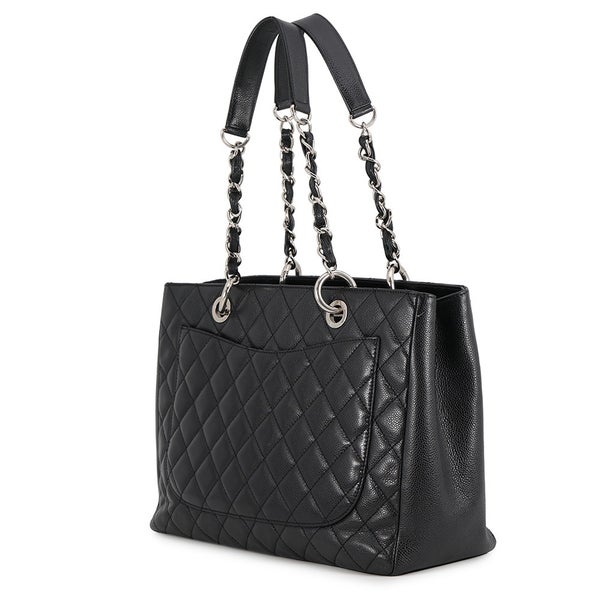 シャネル チェーントートバッグ ココマーク マトラッセ GST キャビアスキン A50995 CHANEL ショルダーバッグ 黒