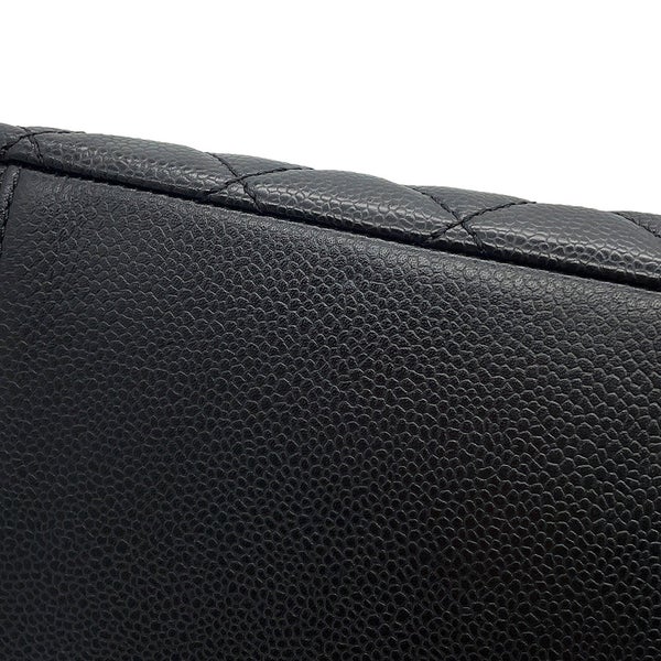 シャネル チェーントートバッグ ココマーク マトラッセ GST キャビアスキン A50995 CHANEL ショルダーバッグ 黒