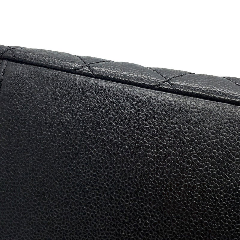 シャネル チェーントートバッグ ココマーク マトラッセ GST キャビアスキン A50995 CHANEL ショルダーバッグ 黒