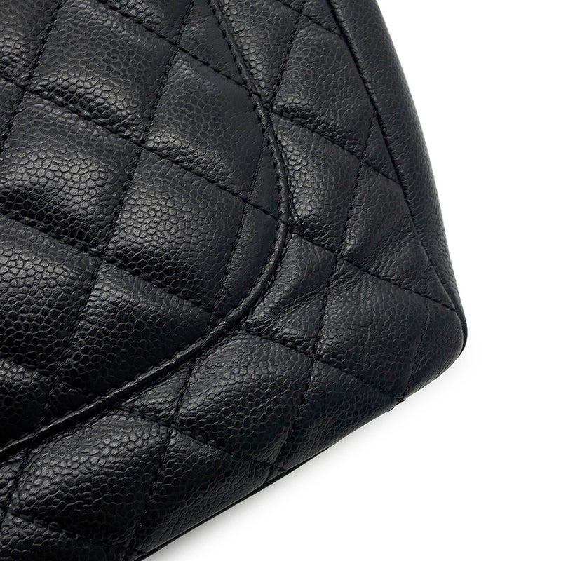 シャネル チェーントートバッグ ココマーク マトラッセ GST キャビアスキン A50995 CHANEL ショルダーバッグ 黒