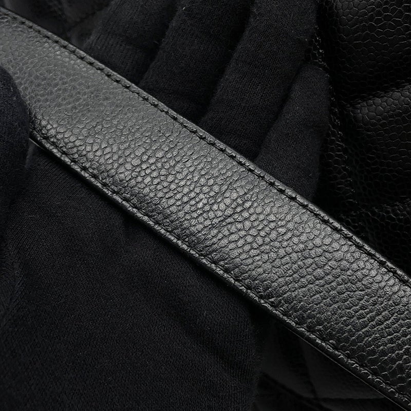 シャネル チェーントートバッグ ココマーク マトラッセ GST キャビアスキン A50995 CHANEL ショルダーバッグ 黒