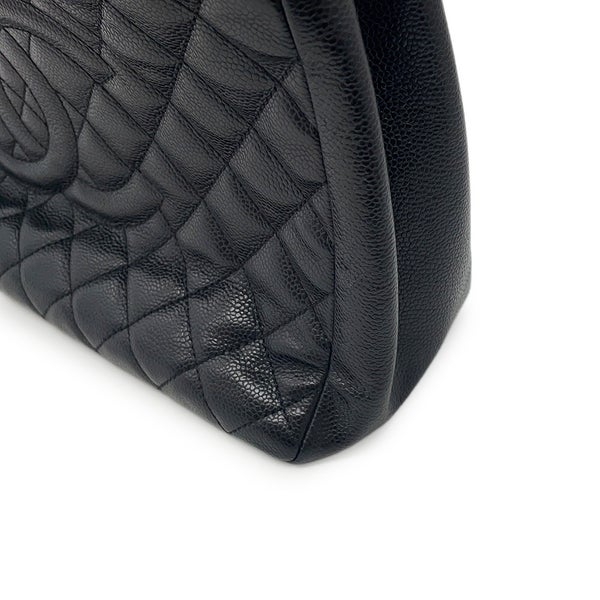 シャネル チェーントートバッグ ココマーク マトラッセ GST キャビアスキン A50995 CHANEL ショルダーバッグ 黒