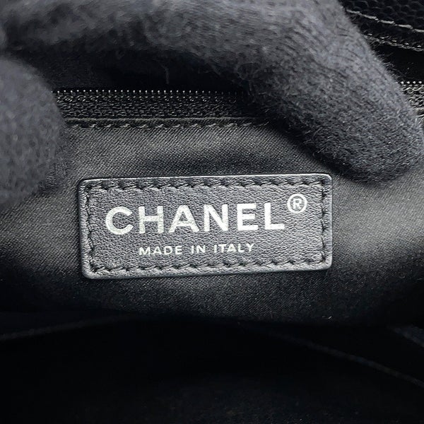 シャネル チェーントートバッグ ココマーク マトラッセ GST キャビアスキン A50995 CHANEL ショルダーバッグ 黒