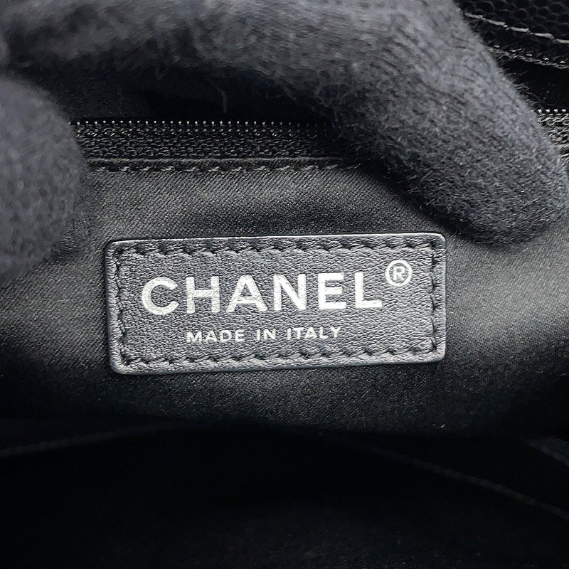シャネル チェーントートバッグ ココマーク マトラッセ GST キャビアスキン A50995 CHANEL ショルダーバッグ 黒
