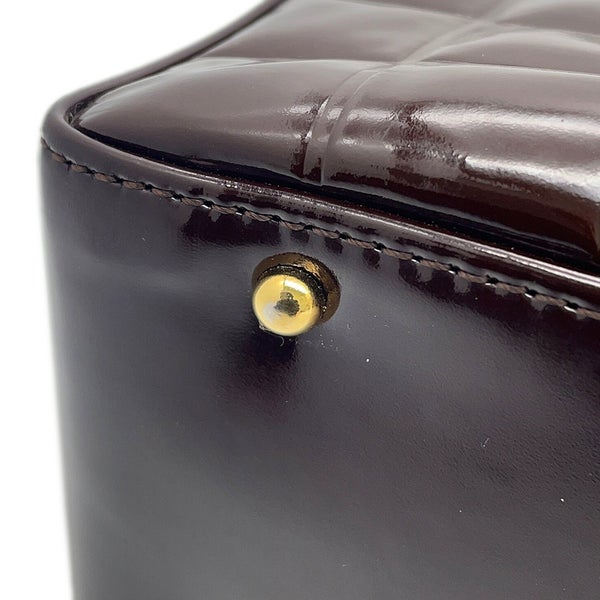 シャネル トートバッグ ココマーク チョコバー パテント CHANEL