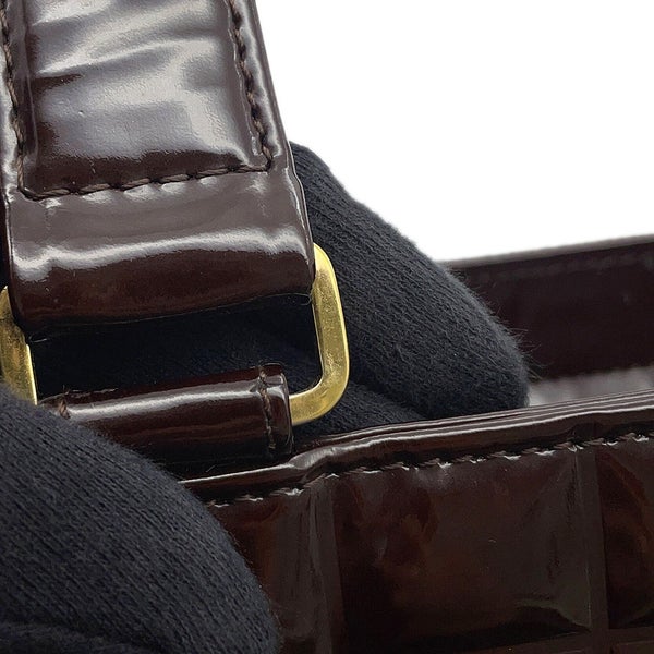 シャネル トートバッグ ココマーク チョコバー パテント CHANEL