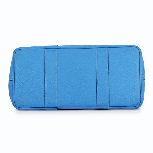 エルメス トートバッグ ガーデンパーティPM コバルト/シルバー金具 ネゴンダ □R刻印 HERMES Garden Party