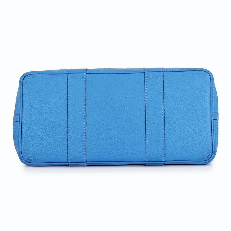 エルメス トートバッグ ガーデンパーティPM コバルト/シルバー金具 ネゴンダ □R刻印 HERMES Garden Party