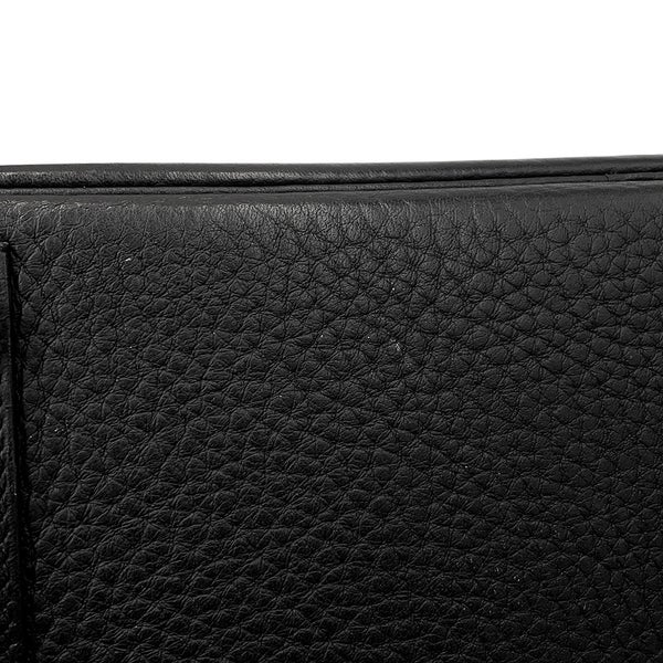 エルメス バーキン30 ブラック/シルバー金具 トリヨンクレマンス □K刻印 HERMES Birkin ハンドバッグ 黒