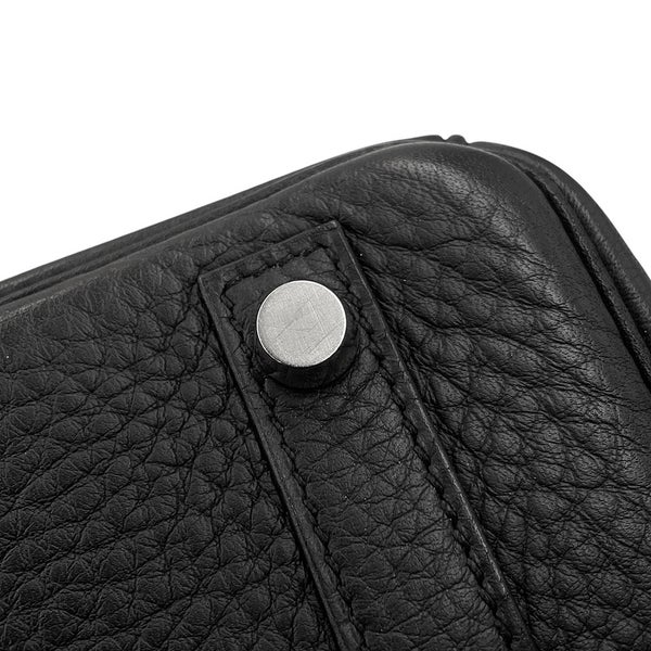 エルメス バーキン30 ブラック/シルバー金具 トリヨンクレマンス □K刻印 HERMES Birkin ハンドバッグ 黒