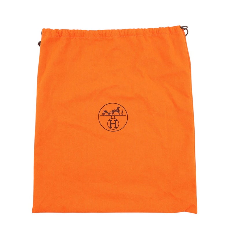 エルメス ハンドバッグ プリュム ミニ オレンジ/シルバー金具 シェブルミゾル □H刻印 HERMES バッグ シェーブル