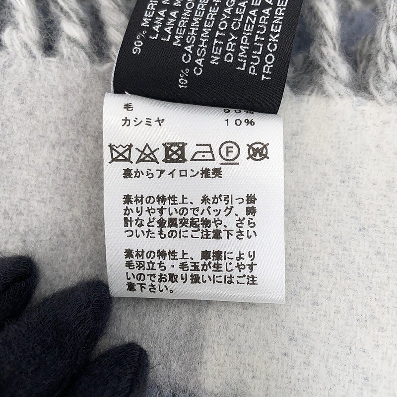 エルメス ブランケット プレード ジャカード ティーグル・アルタイ2 ウール カシミヤ HERMES