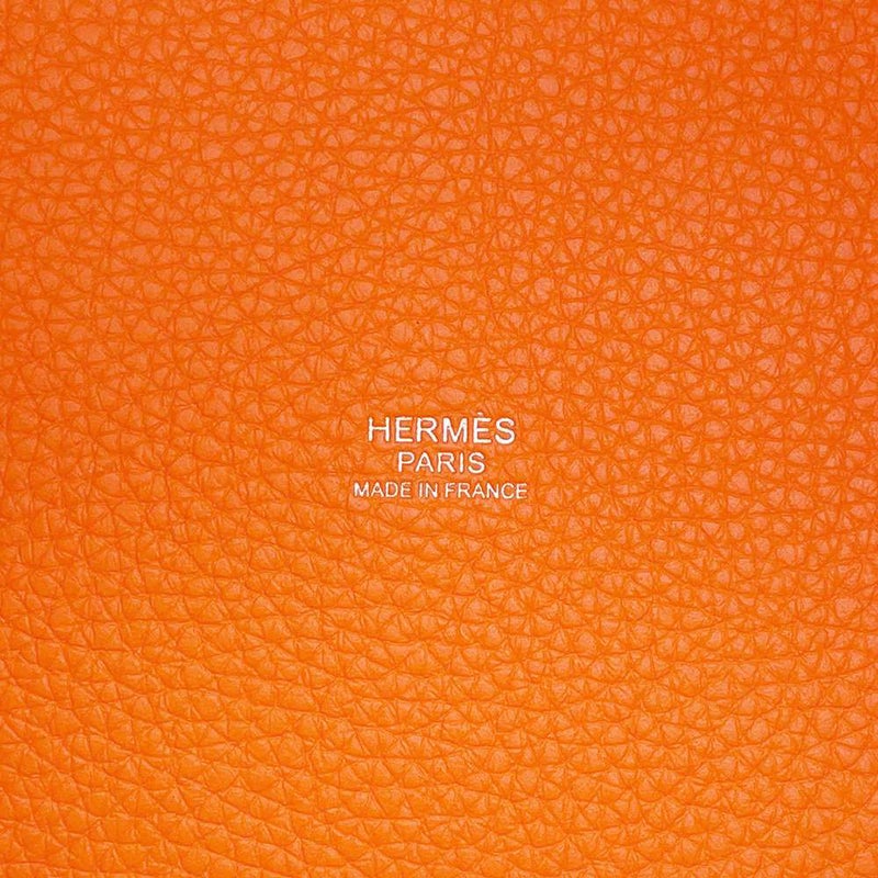 エルメス ハンドバッグ ピコタンロックPM オレンジミニアン/シルバー金具 トリヨンクレマンス B刻印