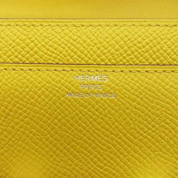 エルメス 長財布 コンスタンス トゥーゴー ロング ジョーヌナプル/シルバー金具 ヴォーエプソン B刻印 HERMES