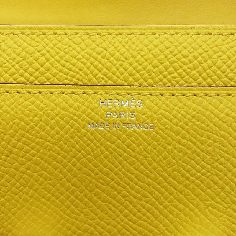 エルメス 長財布 コンスタンス トゥーゴー ロング ジョーヌナプル/シルバー金具 ヴォーエプソン B刻印 HERMES