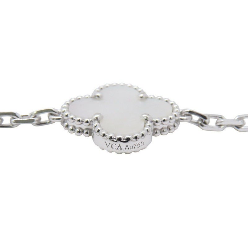 ヴァンクリ ネックレス ヴィンテージ アルハンブラ ロングネックレス 20モチーフ マザーオブパール K18WG VCARF48800