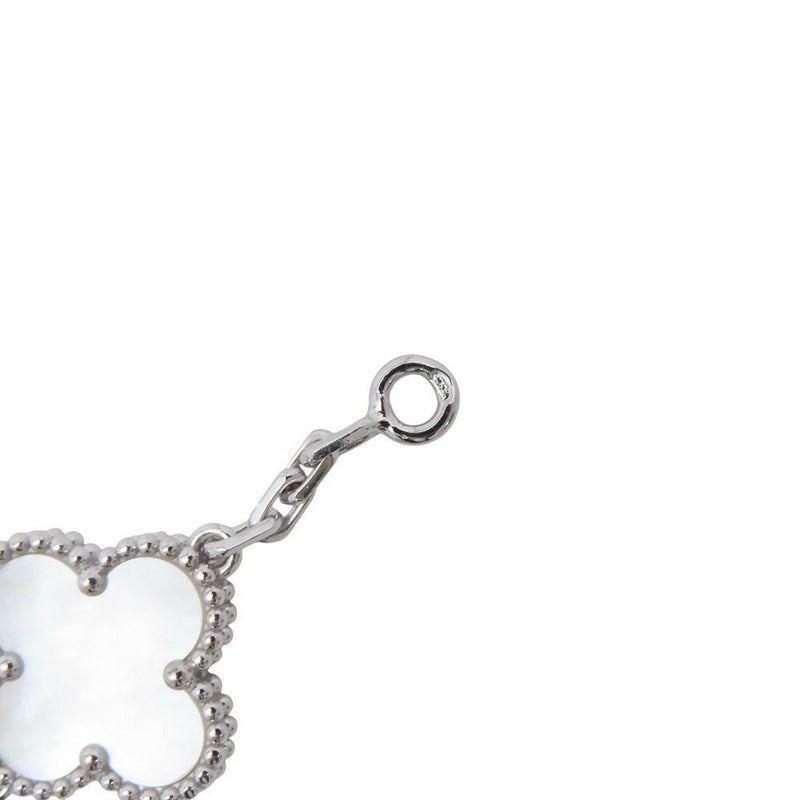 ヴァンクリ ネックレス ヴィンテージ アルハンブラ ロングネックレス 20モチーフ マザーオブパール K18WG VCARF48800