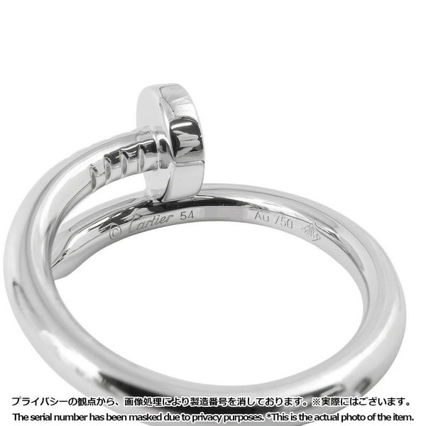 カルティエ リング ジュストアンクル K18WGホワイトゴールド クラシックモデル リングサイズ54 B4099254 Cartier 指輪