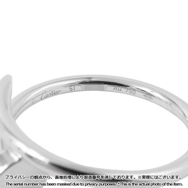 カルティエ リング ジュストアンクル K18WGホワイトゴールド スモールモデル SM リングサイズ51 B4226000 Cartier 指輪
