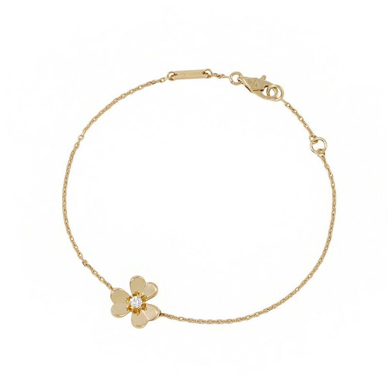 ヴァンクリーフ&アーペル ブレスレット フリヴォル ミニ ダイヤモンド 1P 0.05ct K18YGイエローゴールド VCARP0J200 ジュエリー