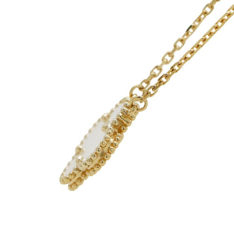 ヴァンクリーフ&アーペル ネックレス ヴィンテージ アルハンブラ ペンダント マザーオブパール K18YGイエローゴールド VCARA45900