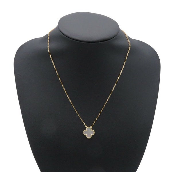 ヴァンクリーフ&アーペル ネックレス ヴィンテージ アルハンブラ ペンダント マザーオブパール K18YGイエローゴールド VCARA45900