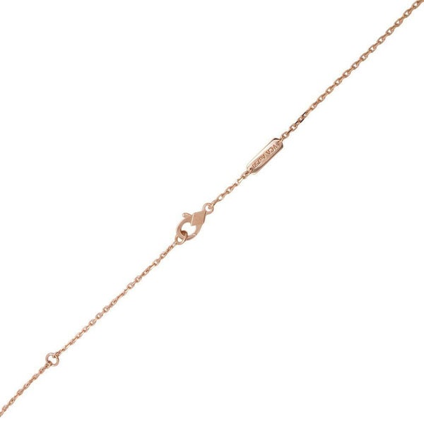 ヴァンクリ ネックレス ヴィンテージアルハンブラ シルバーオブシディアン ダイヤ1P 約0.04ct K18PG VCARP9T00