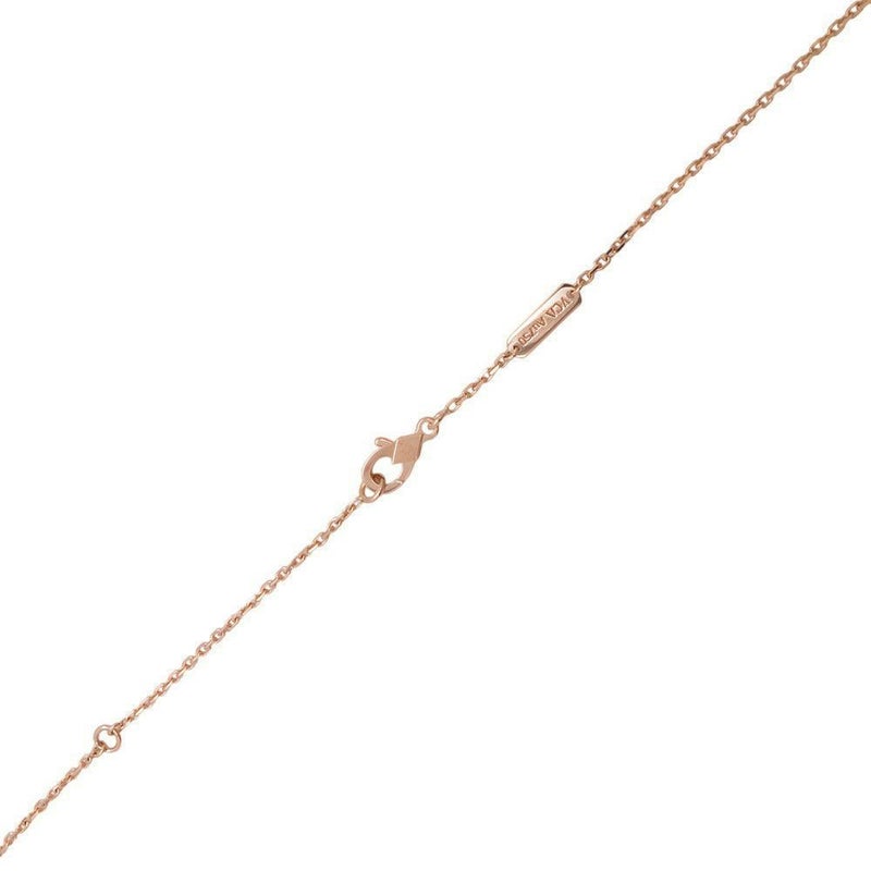 ヴァンクリ ネックレス ヴィンテージアルハンブラ シルバーオブシディアン ダイヤ1P 約0.04ct K18PG VCARP9T00