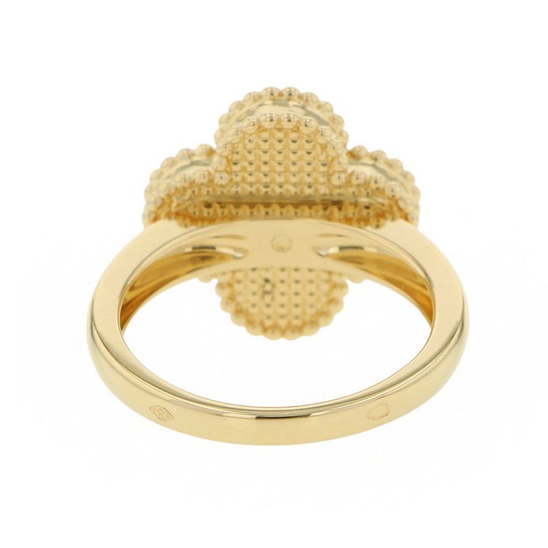 ヴァンクリーフ&アーペル リング ヴィンテージ アルハンブラ リング マラカイト ダイヤ 1P 0.05ct K18YG サイズ51 VCARO3QM00