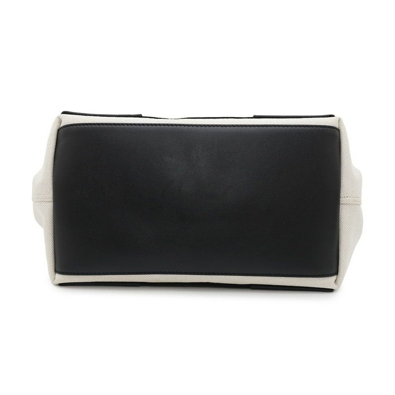 バレンシアガ トートバッグ ネイビーカバス S ポーチ付 339933 BALENCIAGA スモール バッグ カバ 白 黒