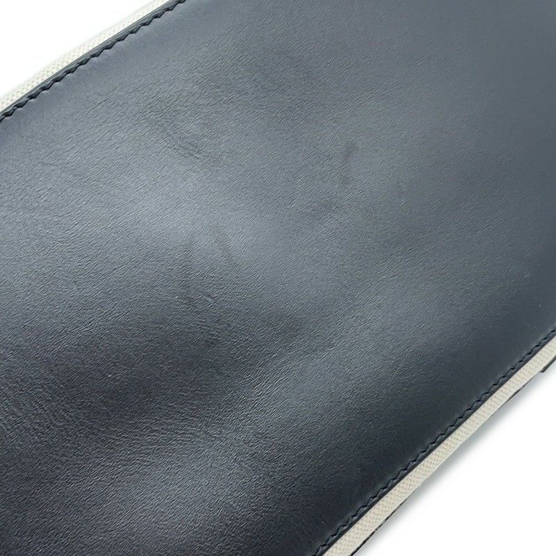 バレンシアガ トートバッグ ネイビーカバス S ポーチ付 339933 BALENCIAGA スモール バッグ カバ 白 黒