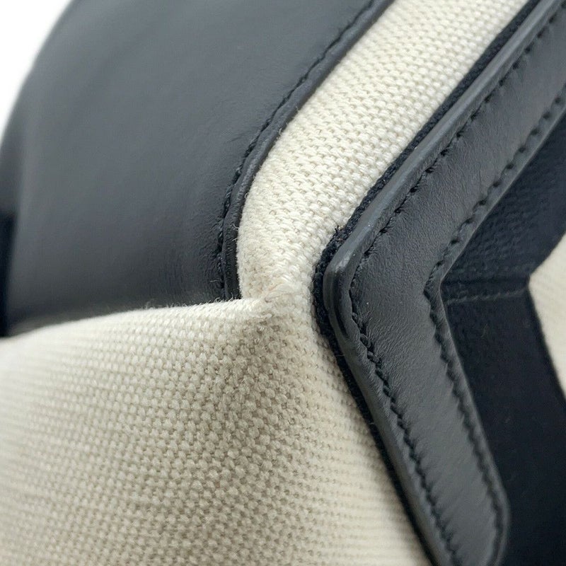 バレンシアガ トートバッグ ネイビーカバス S ポーチ付 339933 BALENCIAGA スモール バッグ カバ 白 黒