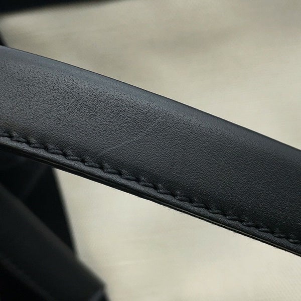 バレンシアガ トートバッグ ネイビーカバス S ポーチ付 339933 BALENCIAGA スモール バッグ カバ 白 黒