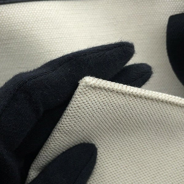 バレンシアガ トートバッグ ネイビーカバス S ポーチ付 339933 BALENCIAGA スモール バッグ カバ 白 黒