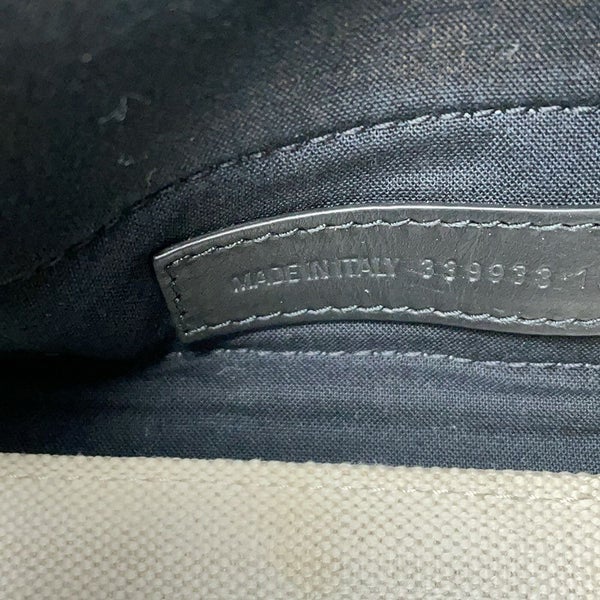 バレンシアガ トートバッグ ネイビーカバス S ポーチ付 339933 BALENCIAGA スモール バッグ カバ 白 黒