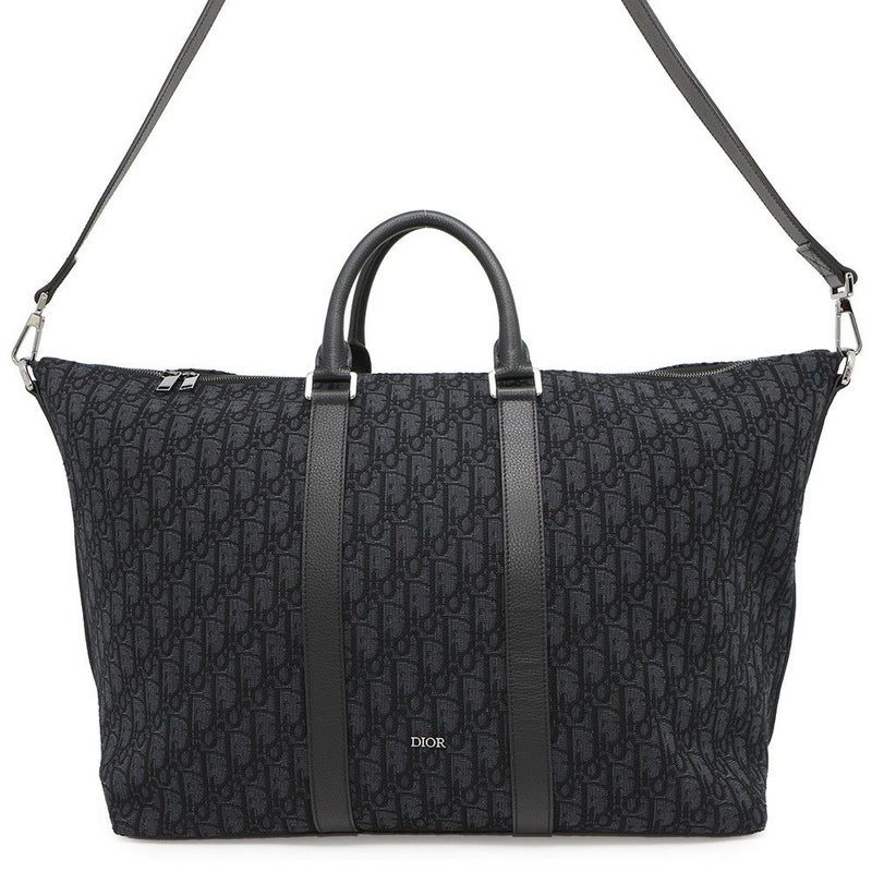 クリスチャン・ディオール ボストンバッグ オブリーク ウィークエンダー 1ESDU134YKY 2wayショルダーバッグ 黒 トロッター
