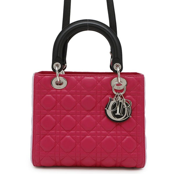 クリスチャン・ディオール ハンドバッグ レディディオール カナージュ M0550 Christian Dior LADY DIOR 2wayショルダー