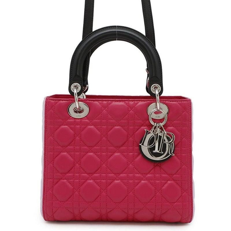 クリスチャン・ディオール ハンドバッグ レディディオール カナージュ M0550 Christian Dior LADY DIOR 2wayショルダー